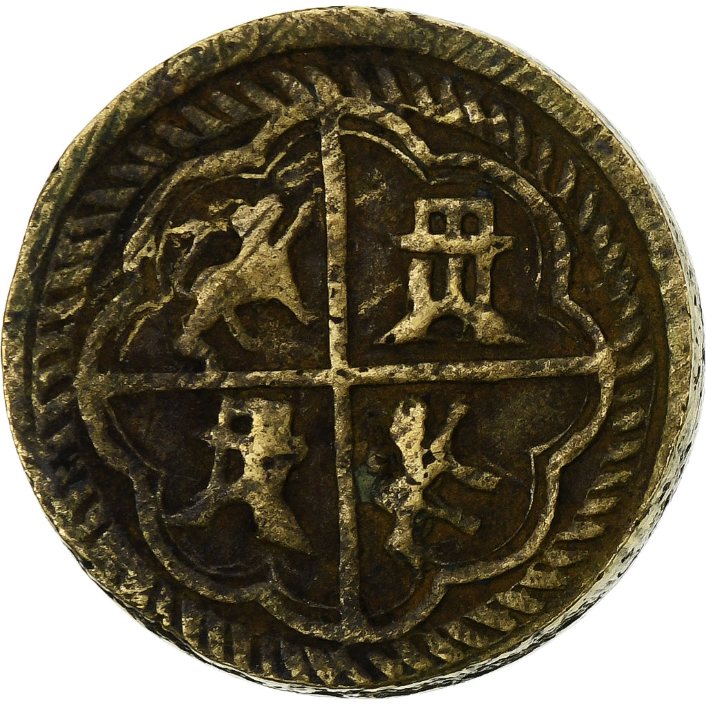Spain, Poids Monétaire, 4 Réaux, Philippe IV, Brass, EF(40-45)
