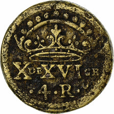 Spain, Poids Monétaire, 4 Réaux, Philippe IV, Brass, VF(30-35)