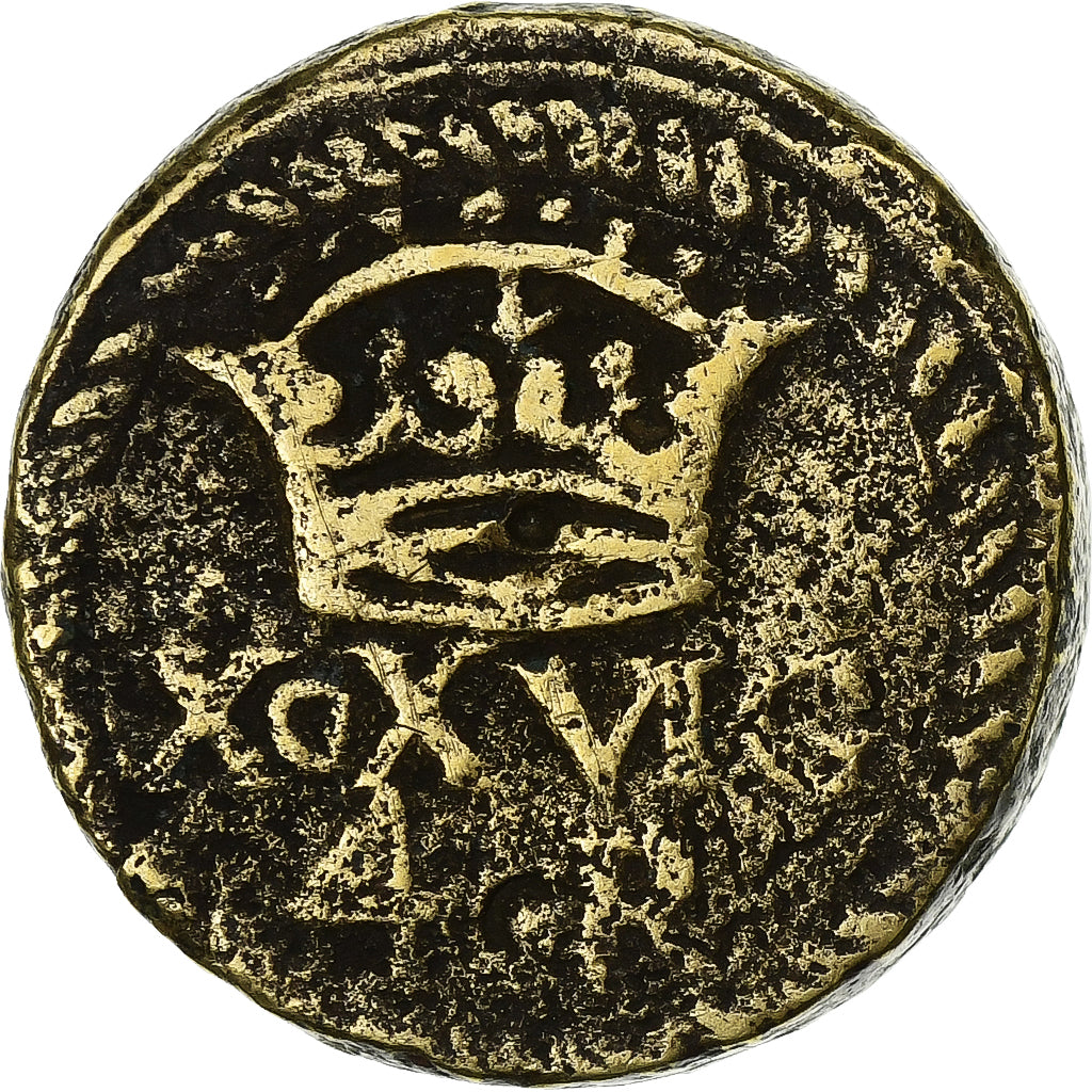 Spain, Poids Monétaire, 4 Réaux, Philippe IV, Brass, VF(20-25)