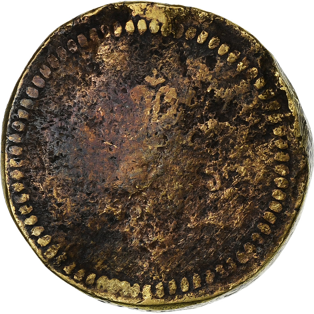 Italie, Poids Monétaire, 4 Pistoles d'Italie, X Deniers VIII Grains, Laiton, B+