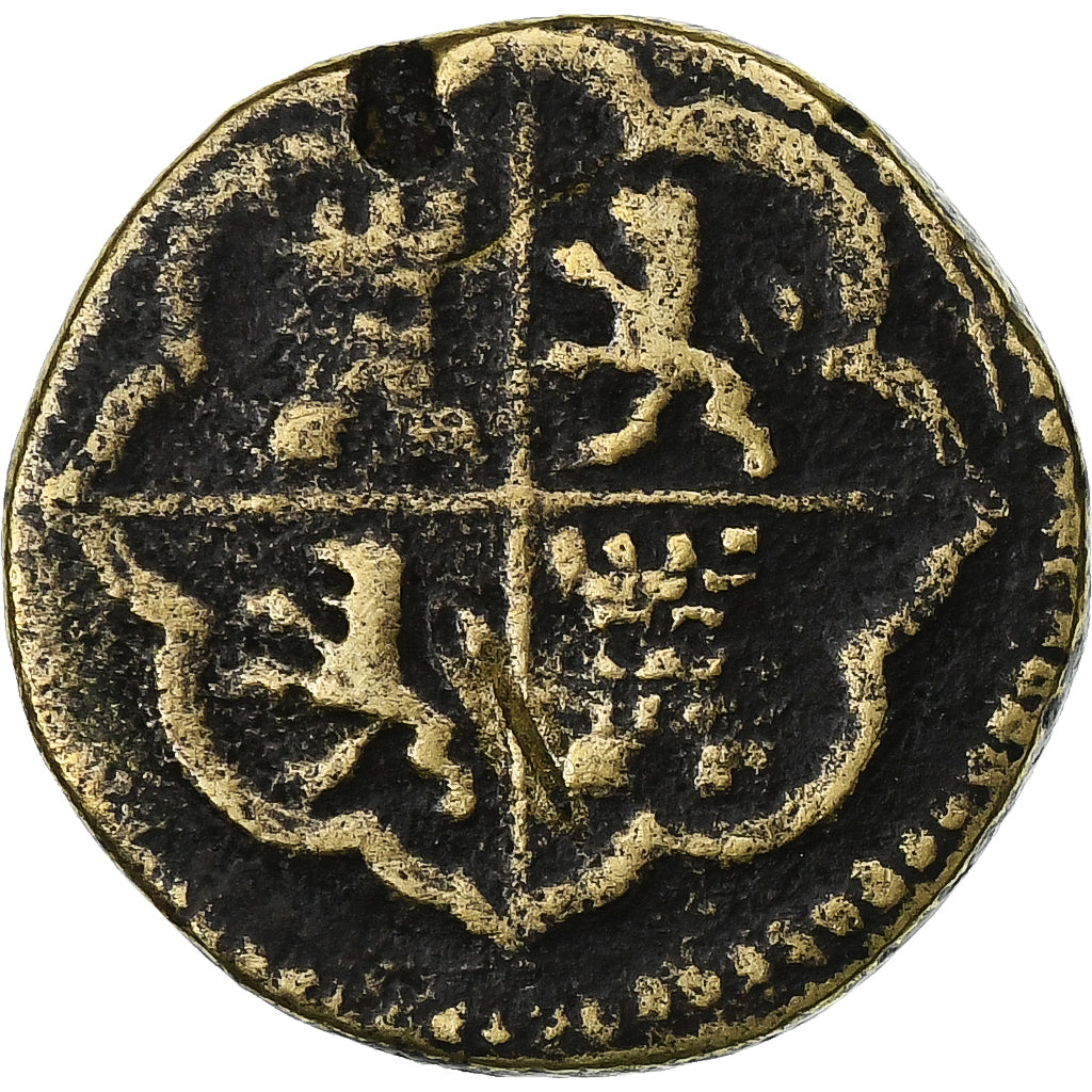 Spain, Poids Monétaires, 2 Réaux, Philippe IV, Brass, VF(30-35)