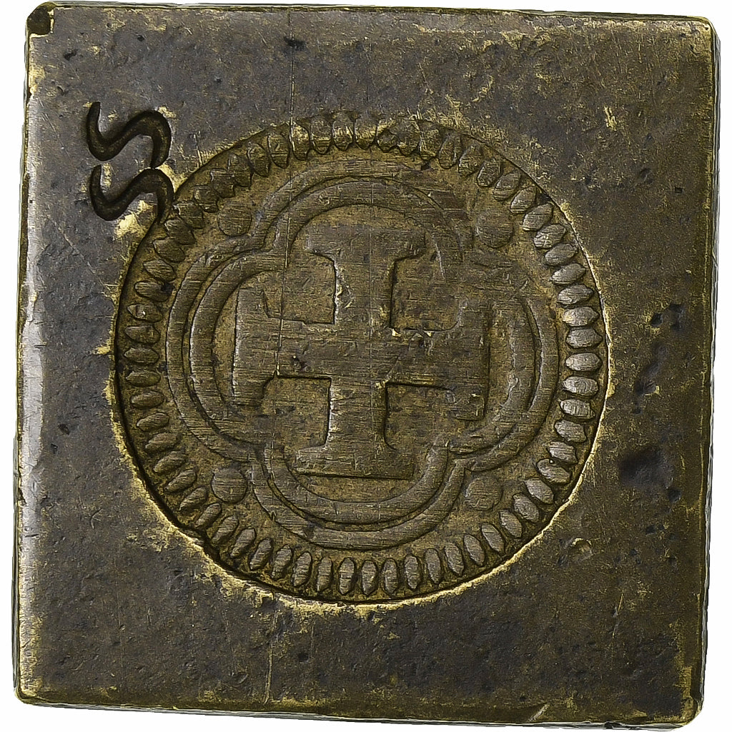 Espagne, Poids Monétaire, Octuple Pistole, Charles Quint, Laiton, TB+