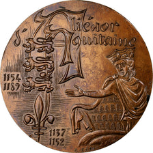 Frankrijk, Medaille, Aliénor d'Aquitaine, Bronzen, Pépin, PR