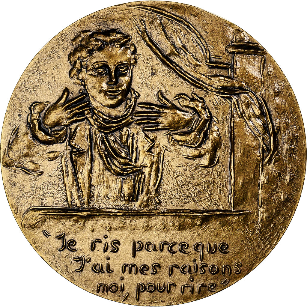 Frankreich, Medaille, Carlo Goldoni, Bronze Florentin, Maillart, UNZ