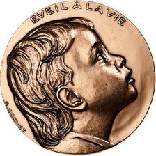 France, Medal, Eveil à la Vie, Bronze, Cochet, MS(63)