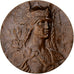 France, Médaille, Gallia, Femme Gauloise Caquée, Bronze, Morlon, SUP