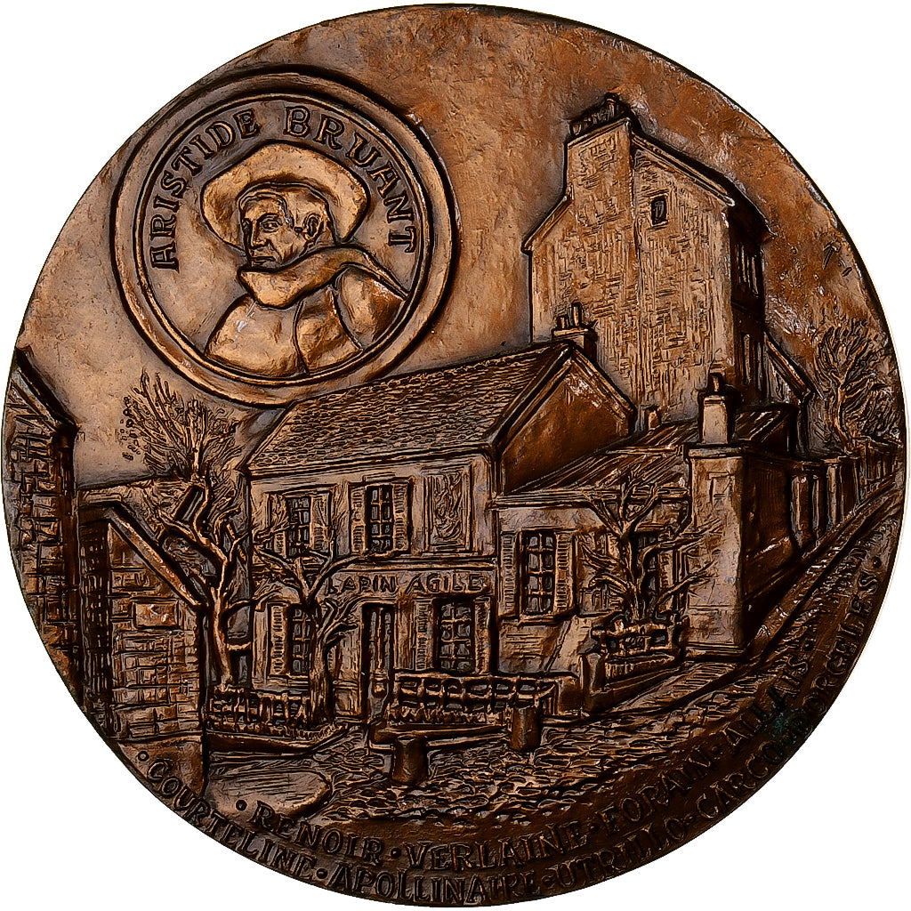 France, Médaille, Montmartre, Rue Saint-Vincent, 1985, Bronze, Irolla, SPL