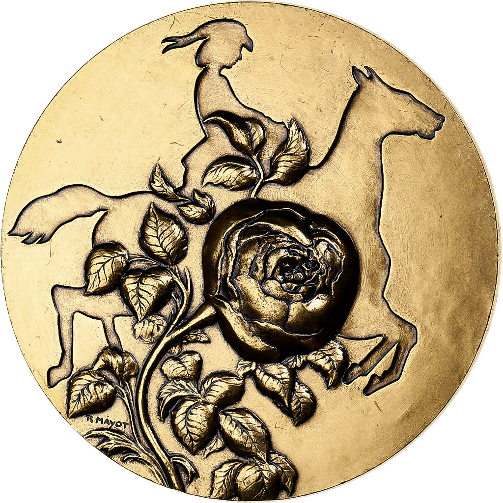 France, Medal, Lisi, Cheval, Bronze Florentin, Mayot, AU(55-58)
