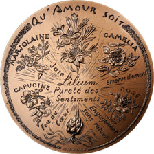 France, Medal, Fleurs d'Amour, Bronze, MDP, MS(63)