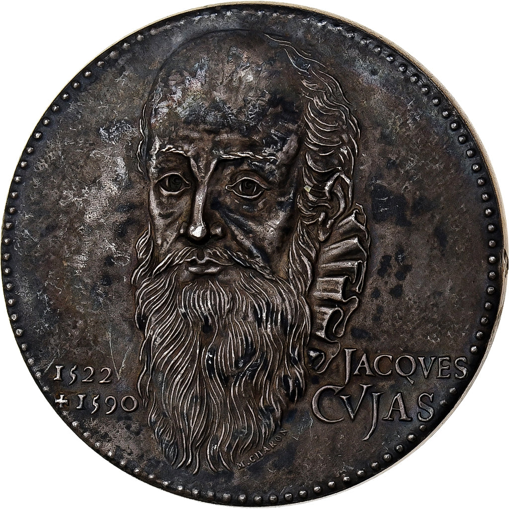 France, Medal, Notariat Français, Caisse des Dépôts, Jacques Cujas, 1975