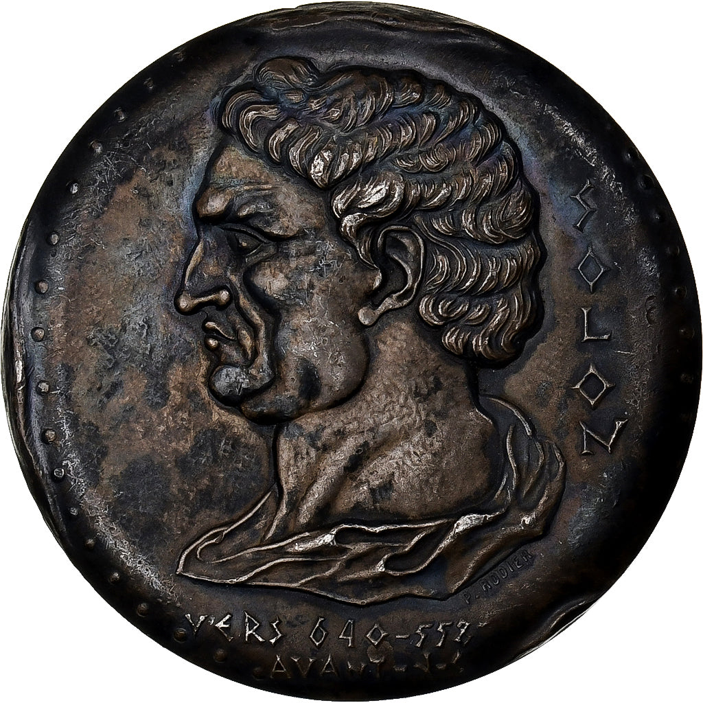 France, Medal, Notariat Français, Caisse des Dépôts, Solon, 1973, Silver