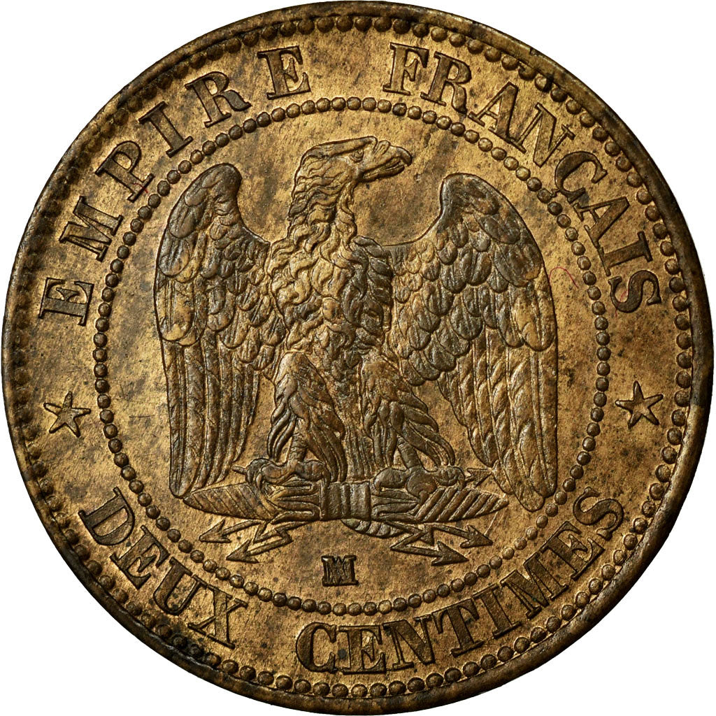 Monnaie, France, Napoleon III, Napoléon III, 2 Centimes, 1855, Marseille, SUP