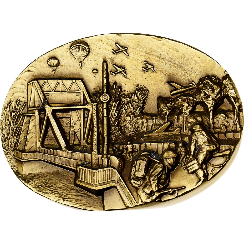 France, Médaille, Comité du Débarquement D-DAY, Benouville, Bronze, SPL+