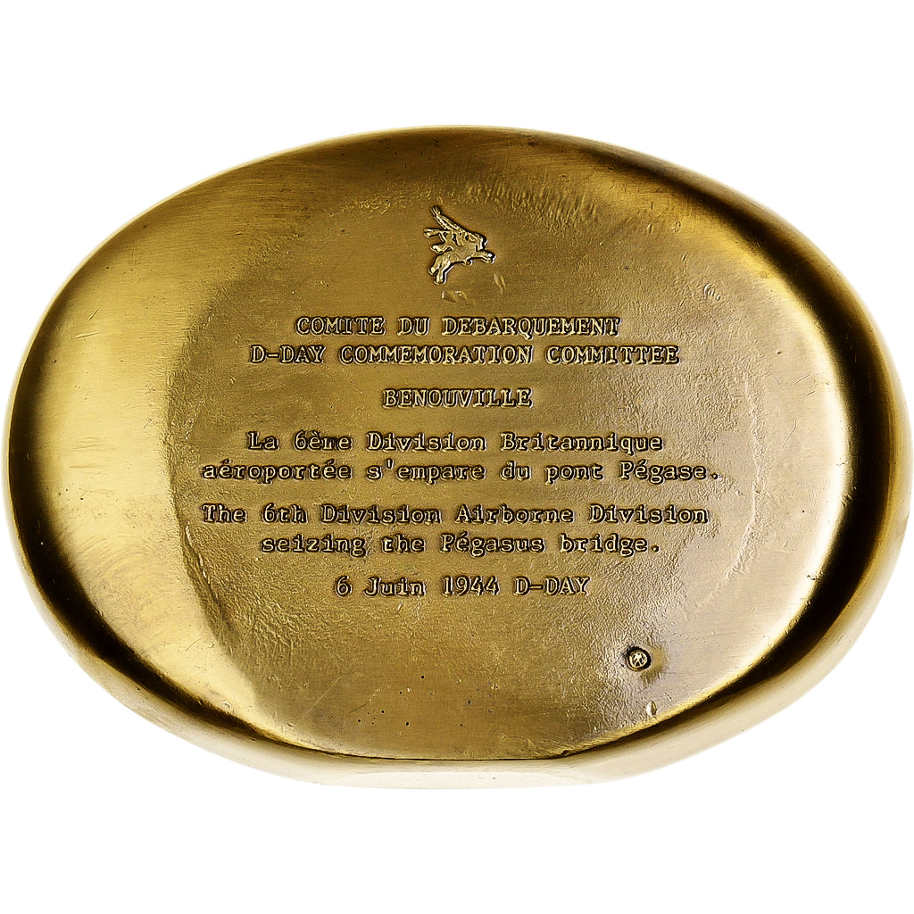 France, Médaille, Comité du Débarquement D-DAY, Benouville, Bronze, SPL+