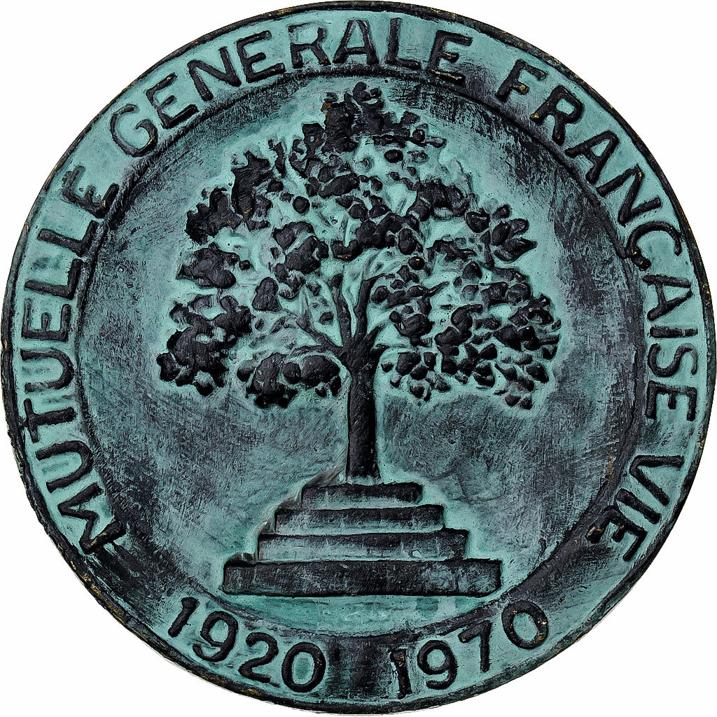 France, Medal, Mutuelle Générale Française Vie, 1970, Bronze, AU(50-53)