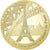 França, medalha, La Tour Eiffel, Symbole de Paris, Cobre Dourado, MS(65-70)