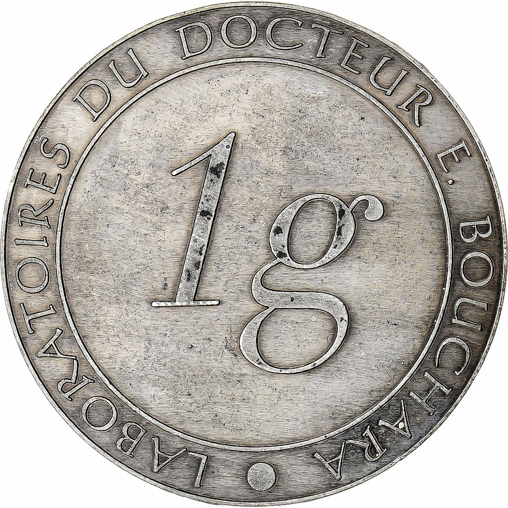 France, Medal, Laboratoires du Docteur Bouchara, Silvered Metal, AU(50-53)
