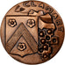 France, Medal, Ville de Clamart, Hauts-de-Seine, 1984, Copper, Carrega, MS(63)