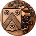 France, Medal, Ville de Clamart, Hauts-de-Seine, 1988, Copper, Carrega, MS(64)