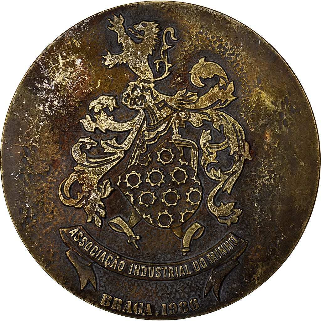Portugal, Medal, Associaçao Industrial do Minho, 1986, Bronze, Ulisses, Braga