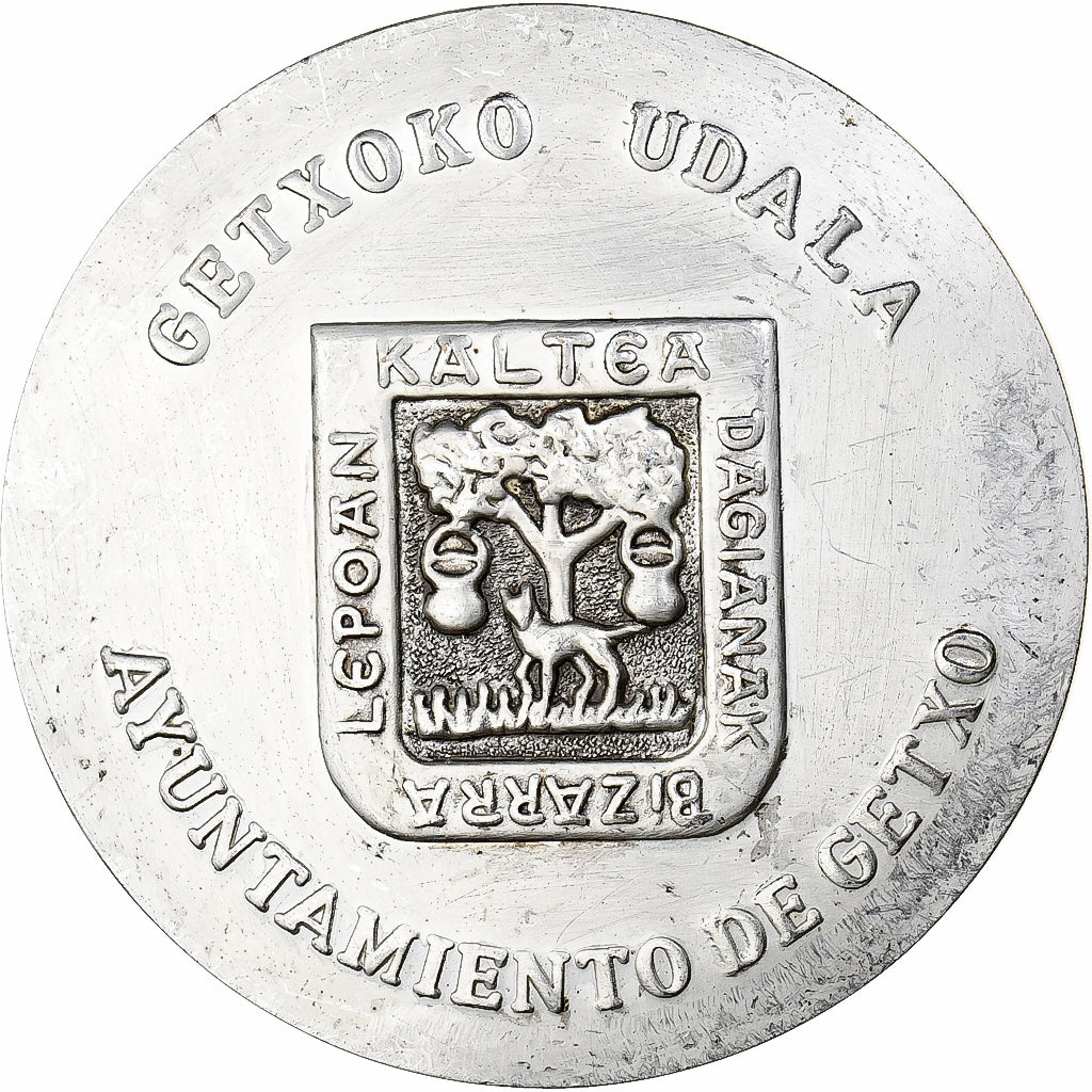 Portugal, Medal, Ayuntamiento de Getxo, Silvered bronze, EF(40-45)
