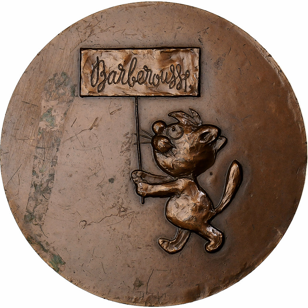 France, Médaille, Bande Dessinée, Jeunesse, Barberousse, 1979, Bronze, Gus