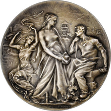France, Médaille, Chambre de Commerce de Saint-Etienne, Argent, Peynot., SPL