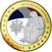 Francia, medalla, Les Piliers de la république, Fraternité, Plata chapada en