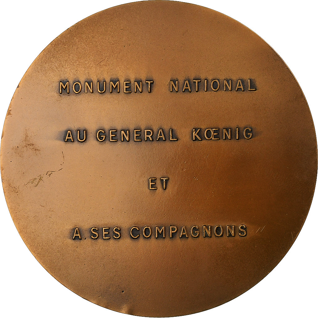France, Médaille, Général d'Armée, Pierre Koenig, 1951, Bronze, Muller, SUP