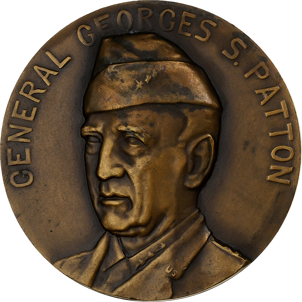 France, Medal, Seconde Guerre Mondiale, George S.Patton, Général, Bronze
