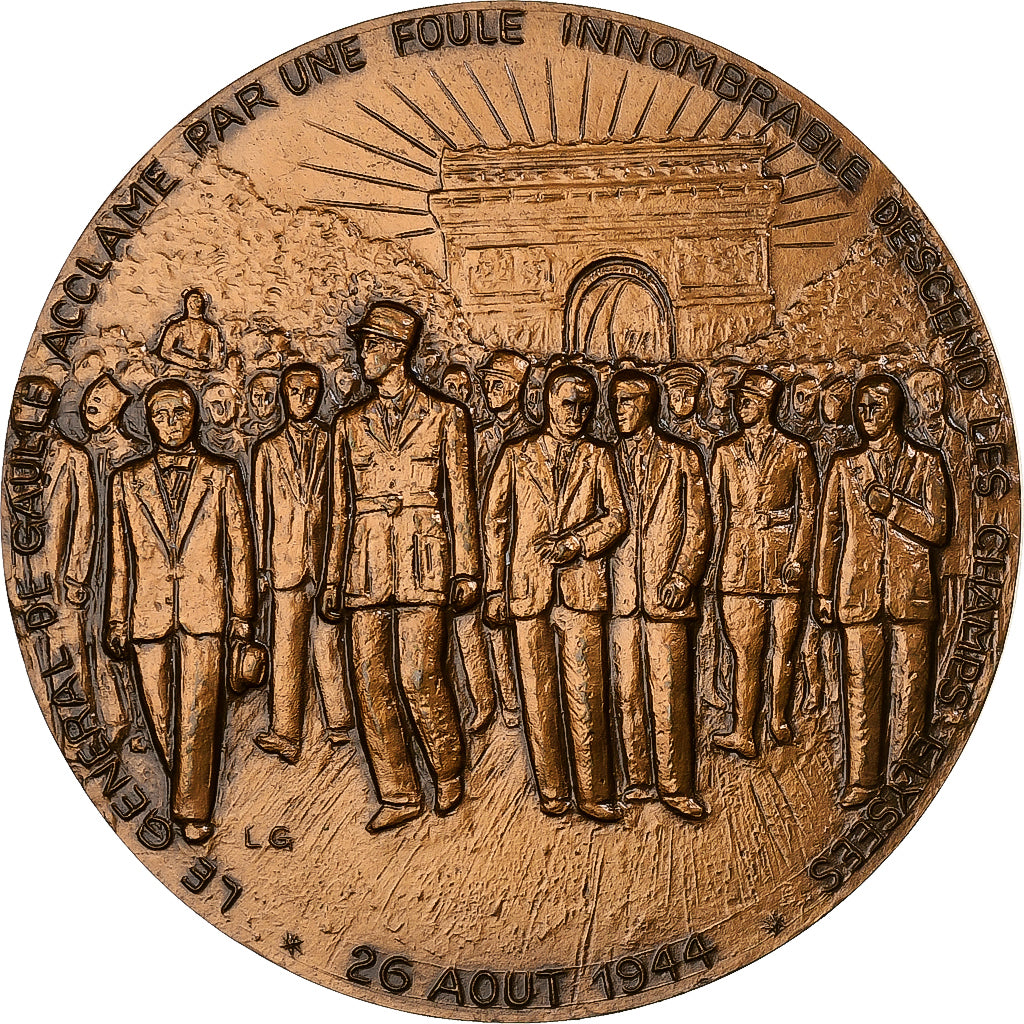 France, Medal, Seconde Guerre Mondiale, La Libération de Paris, Bronze, Gibert