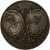 France, Medal, Bataille de l'Yser, Silvered bronze, Allouard, AU(55-58)