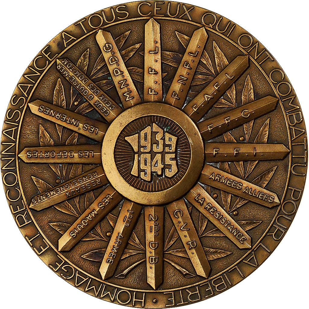 Francia, medaglia, Hommage et Reconnaissance aux Combattants de la Liberté
