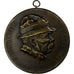 Francia, medalla, Georges Clémenceau aux Armées, 1918, Bronce, Gilbault, EBC