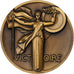Frankrijk, Medaille, Victoire, Foch, 1918, Bronzen, Turin, UNC-