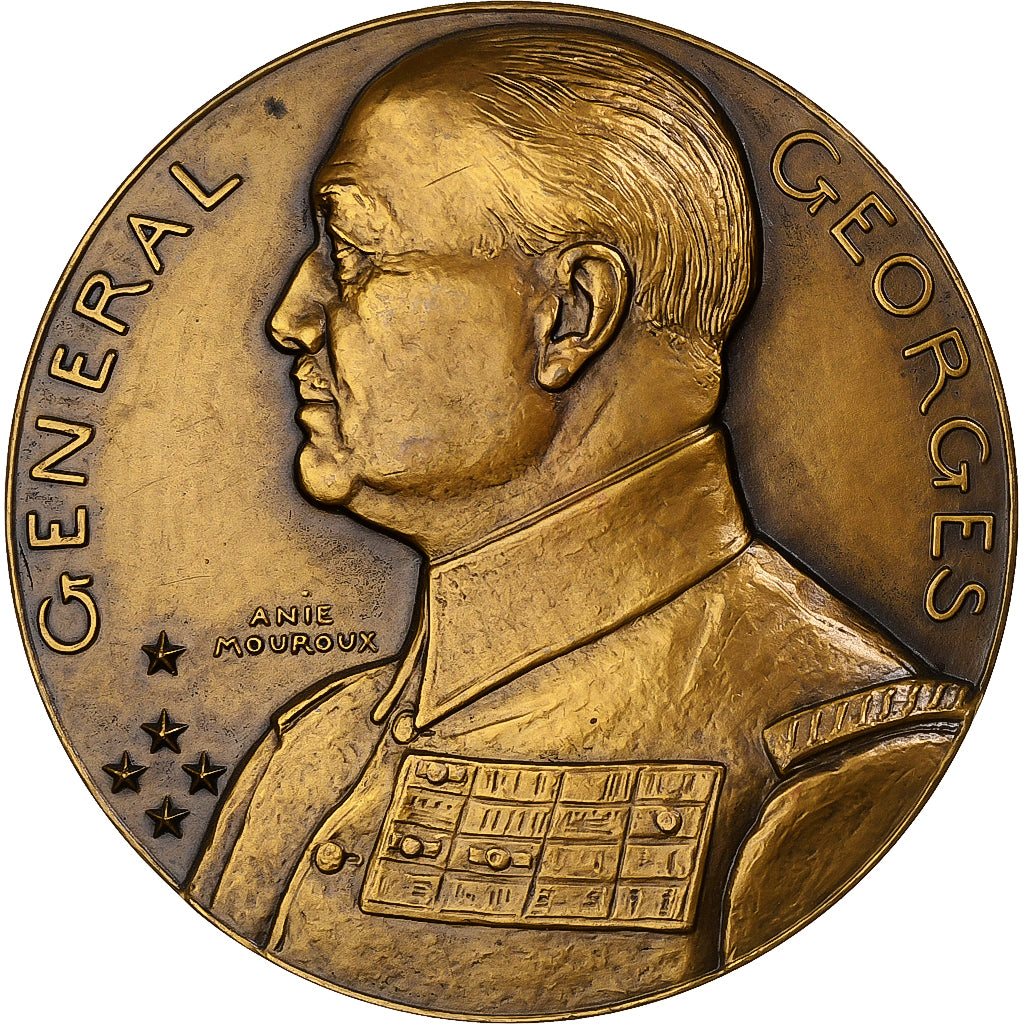 Frankreich, Medaille, Général Georges, 1918, Bronze, Mouroux, UNZ