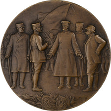 France, Medal, Hommage au Général Pershing, 1918, Bronze, Pillet, MS(63)