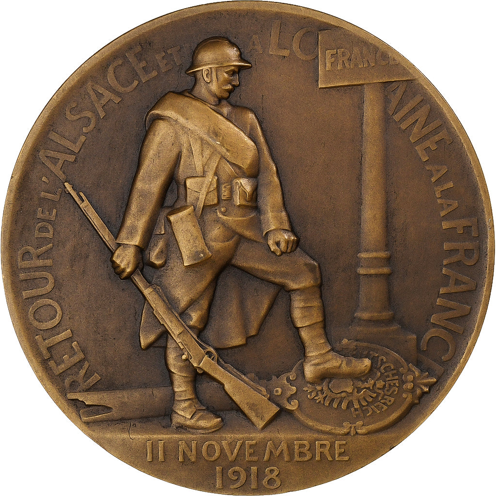 Frankrijk, Medaille, Retour de l'Alsace et de la Lorraine à la France, 1918
