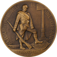 Frankrijk, Medaille, Retour de l'Alsace et de la Lorraine à la France, 1918