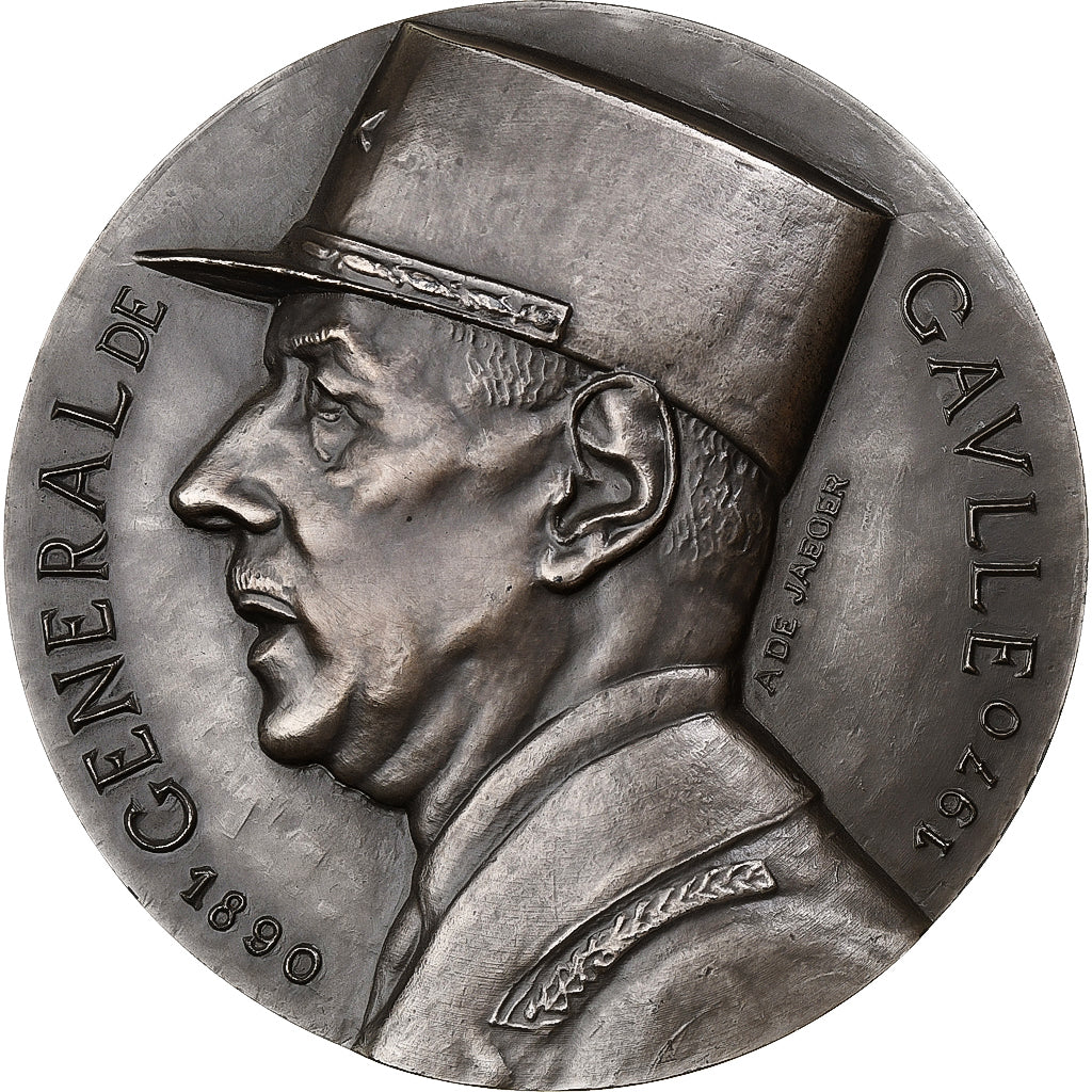 France, Medal, Mémorial du Général de Gaulle, 1972, Silver, De Jaeger, MS(64)