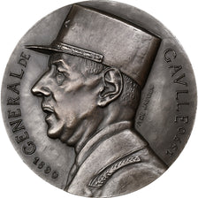 France, Medal, Mémorial du Général de Gaulle, 1972, Silver, De Jaeger, MS(64)