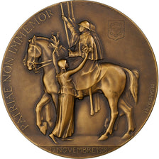 France, Medal, Alsace, Libération de Mulhouse, 1918, Bronze, Dammann, MS(63)