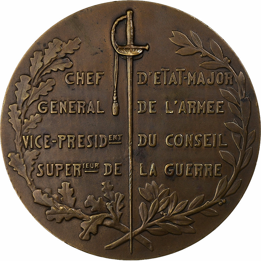 Frankreich, Medaille, Guerre, Général Gamelin, Bronze, Lenoir, VZ