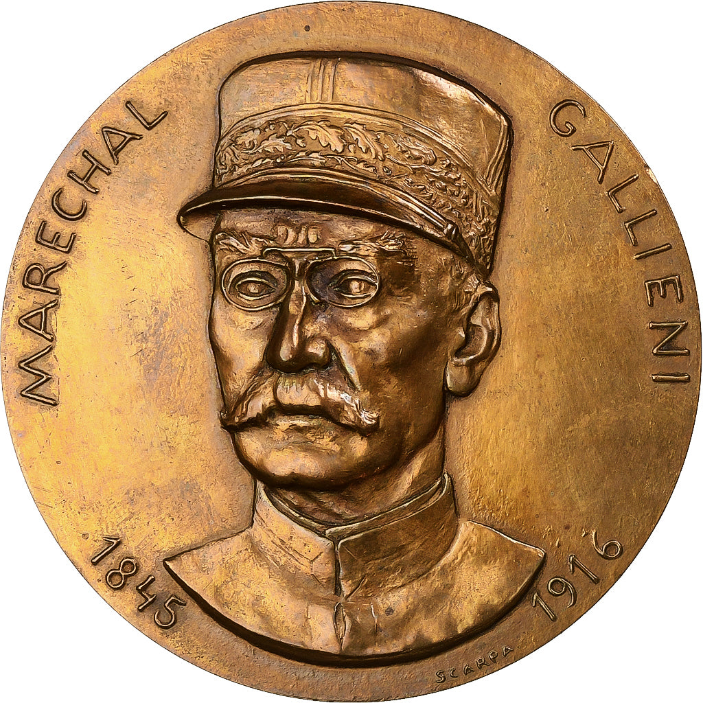 Frankreich, Medaille, Maréchal Gallieni, 1916, Bronze, Scarpa, VZ