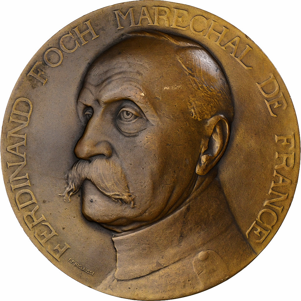 France, Médaille, Ferdinand Foch, Maréchal de France, 1919, Bronze, Niclausse