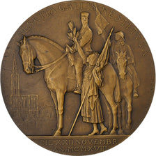 France, Médaille, Général Gouraud, 1918, Bronze, Dammann, Epreuve d'Auteur