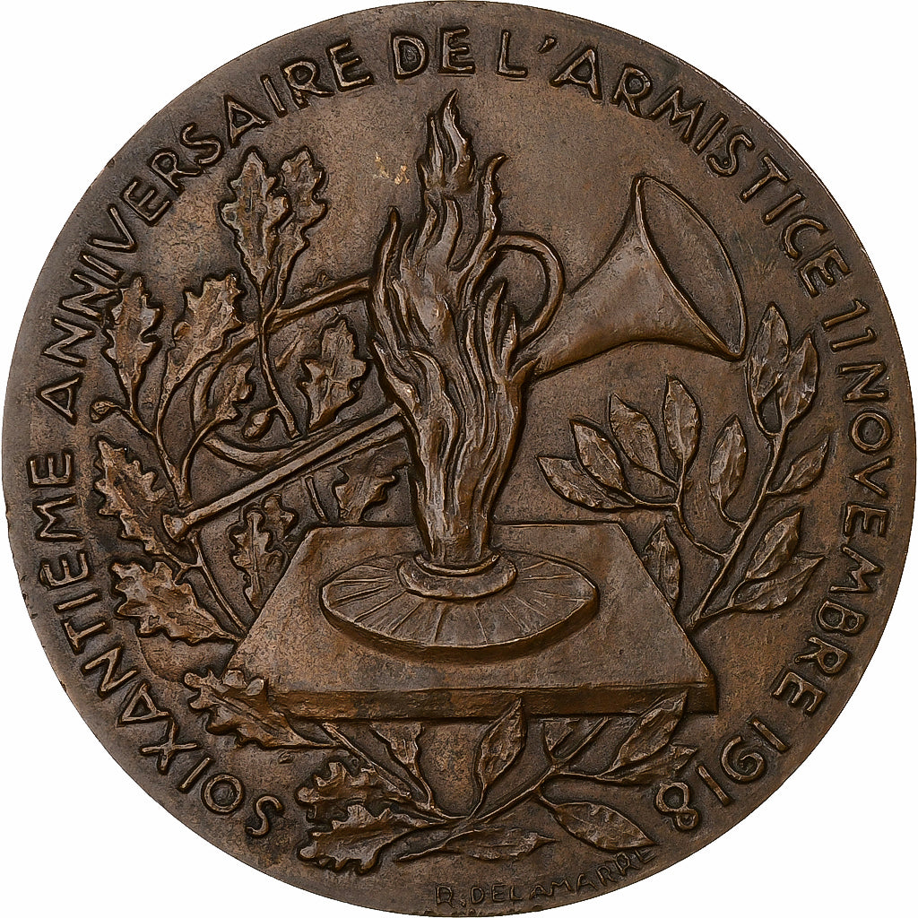 Frankreich, Medaille, 60ème Anniversaire de l'Armistice, 1978, Bronze