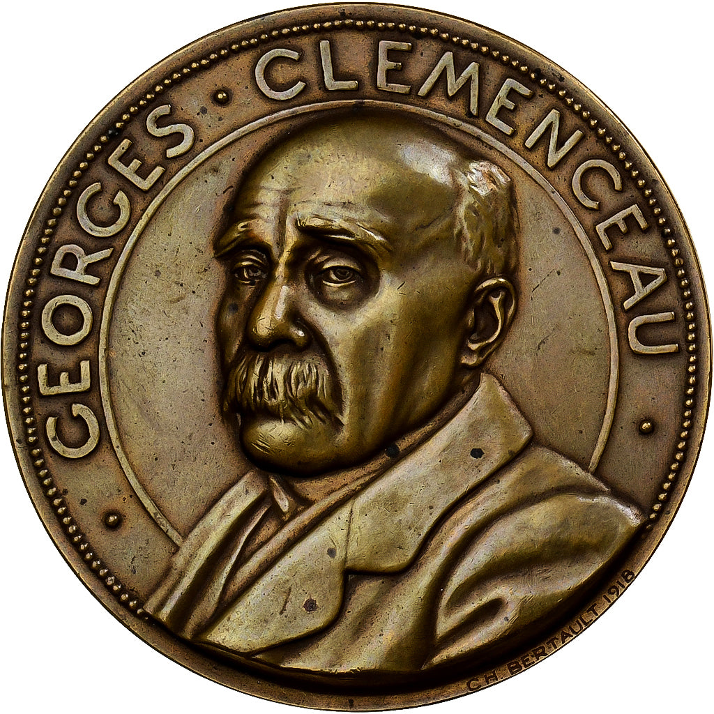 Frankreich, Medaille, Hommage de la Patrie à Georges Clémenceau, 1918, Bronze