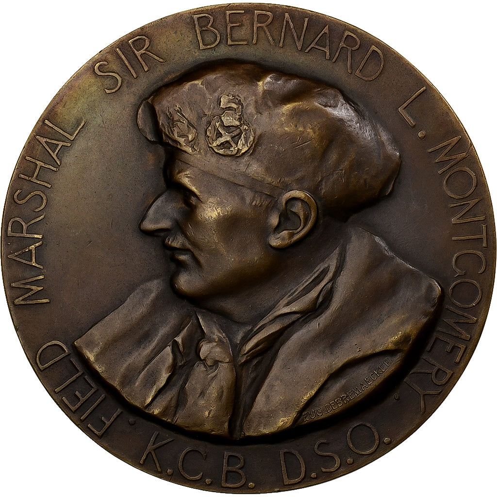 Belgium, Medal, A Montgomery, La Belgique Reconnaissante, Bronze, De Bremaecker