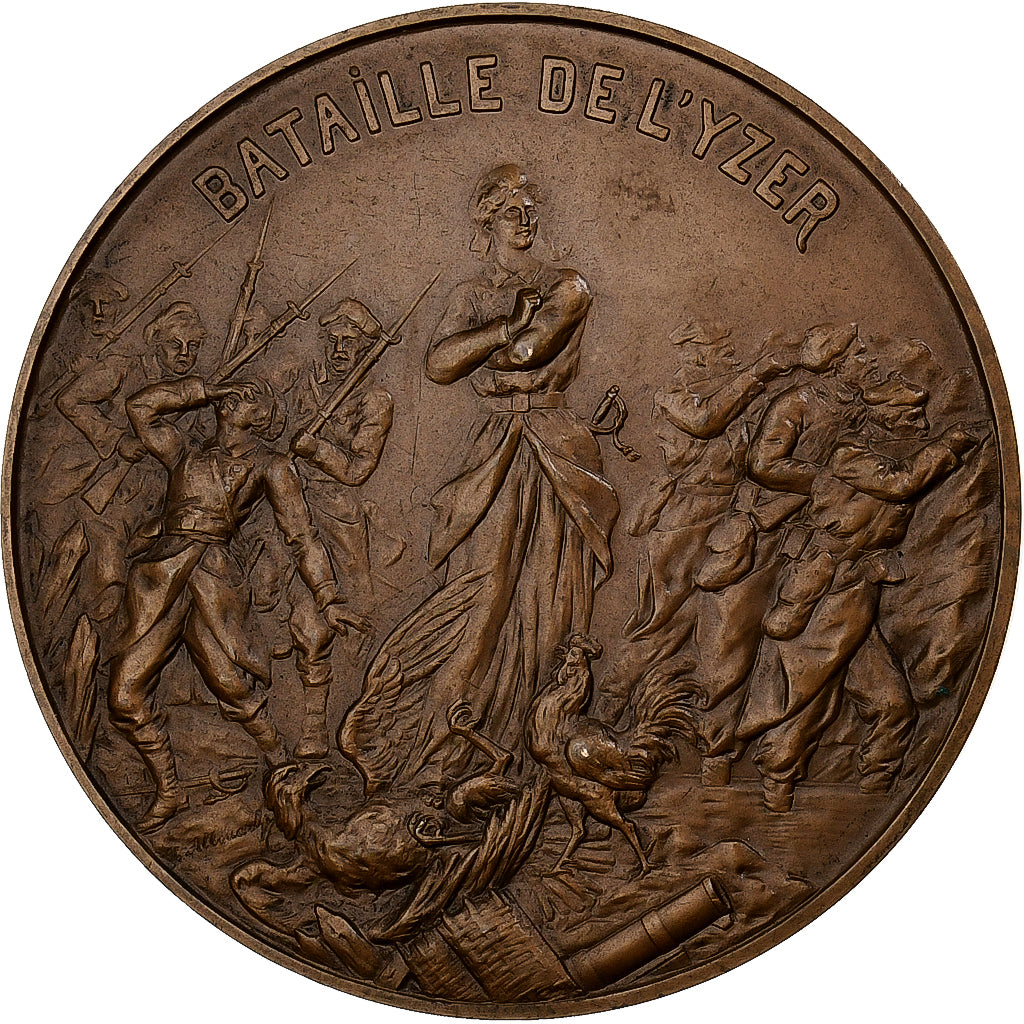 France, Médaille, Bataille de l'Yser, Bronze, Allouard, SPL